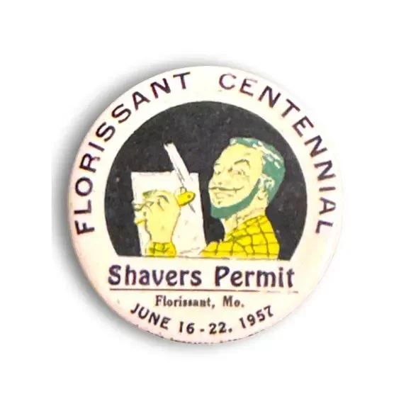 Vintage Florissant Missouri Centennial Vintage 1957 Pinback Button Set - 1957 - Picture 5 of 6